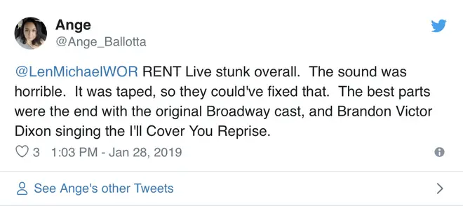 Rent Live supposedly was taped