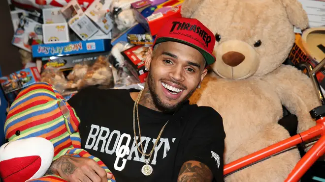 Chris Brown returns home to his favourite women