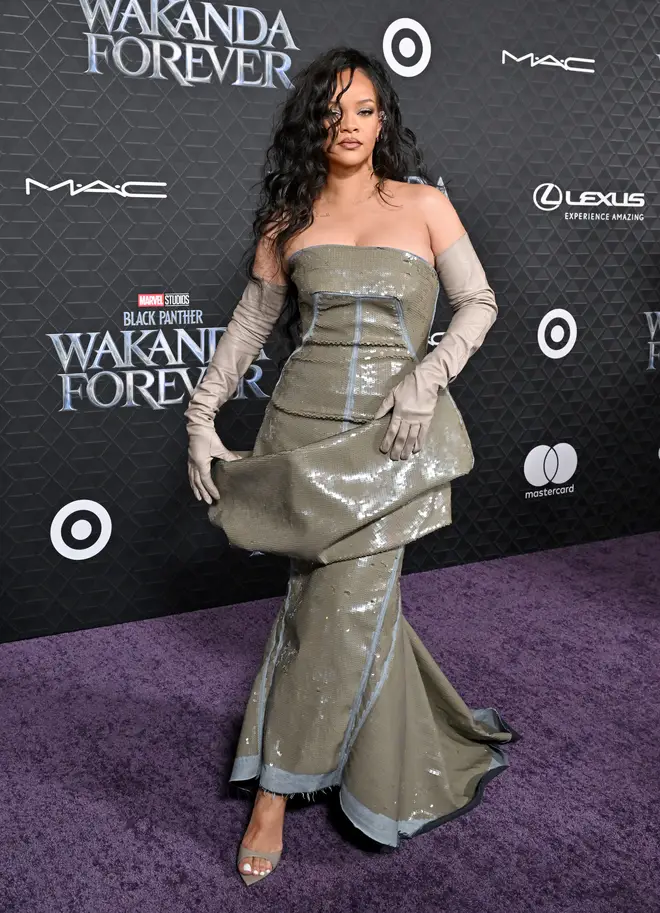 Rihanna at the Wakanda Forever World Premiere