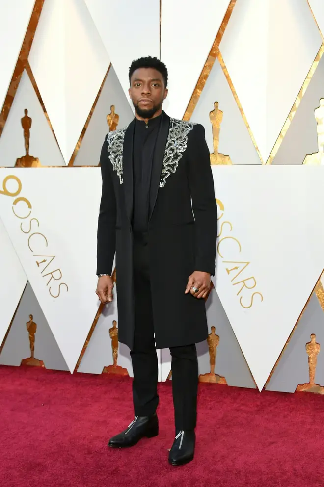 Chadwick Boseman at the 2018 Academy Awards.
