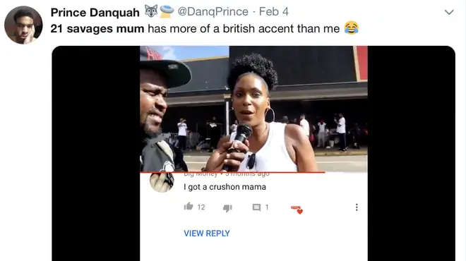 21 Savage fans react to his mothers British accent