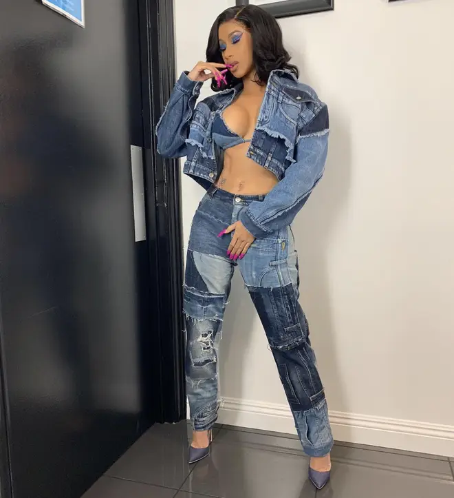 Cardi B poses on Instagram showing her unmatchable fashions