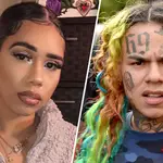 Sara Molina can be seen pinning 6ix9ine to the floor in a resurfaced video.