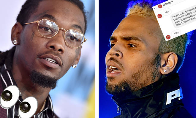 Offset claps back at Chris Brown reminding him of his past