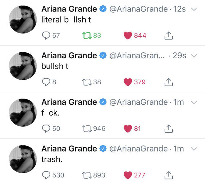 Grande labelled the loss "trash" and "literal b*llsh*t."