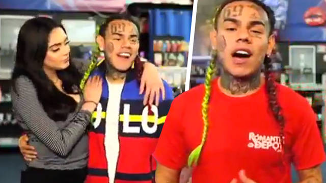 Tekashi 6ix9ine appeared in a commercial for New York sex shop Romantic Depot