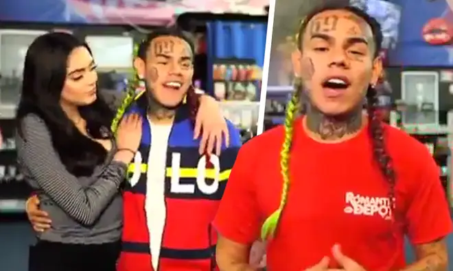 Tekashi 6ix9ine appeared in a commercial for New York sex shop Romantic Depot