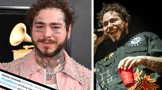 Post Malone gets fined €4,000 for having a cigarette on stage