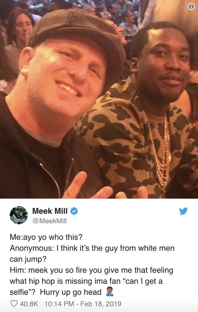 Meek Mill cut of his ex-girlfriend Nicki Minaj from the image.