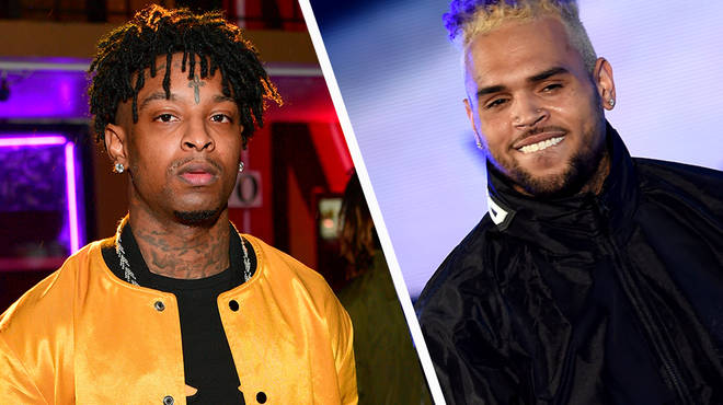 21 Savage opens up and addresses Chris Brown meme