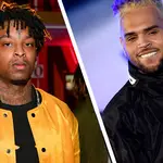 21 Savage opens up and addresses Chris Brown meme