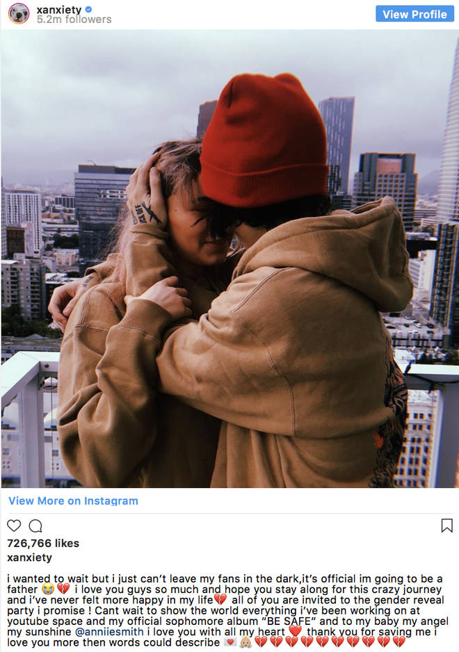 Lil Xan writes heartfelt message on Instagram revealing the pregnancy of his first child