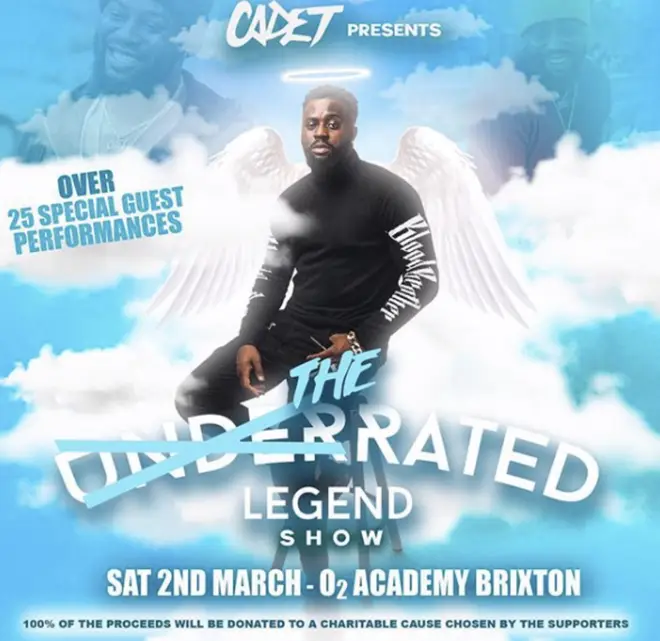 Cadet's loved ones put on a tribute show called 'The Rated Legend Show' in celebration of his life