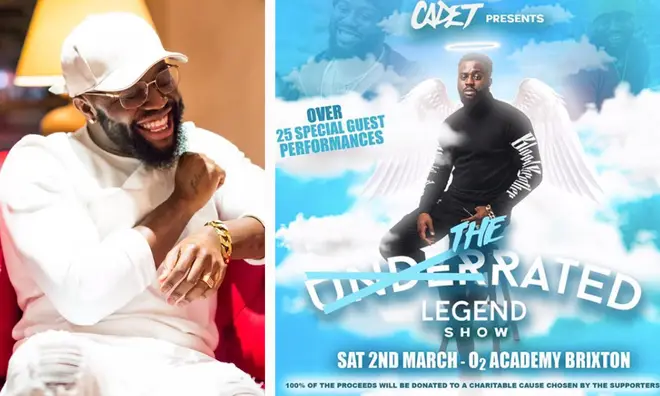 Cadet will be honoured at tribute show 'The Rated Legend' in celebration of his life
