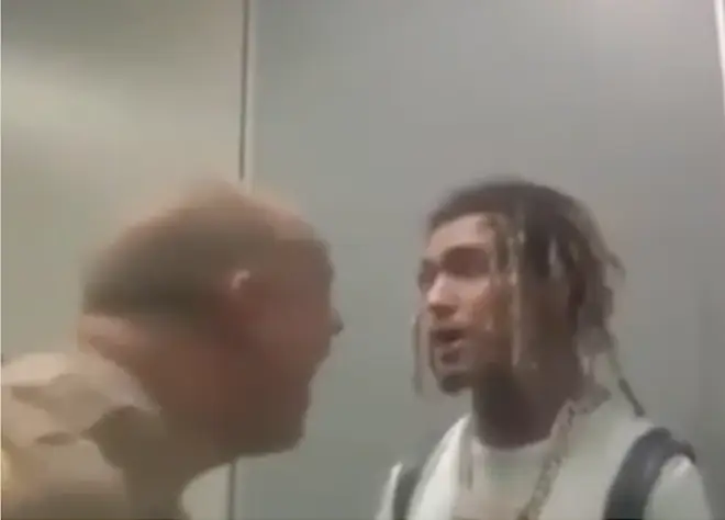 Police officer shouts at Lil Pump while arresting him in police body cam footage