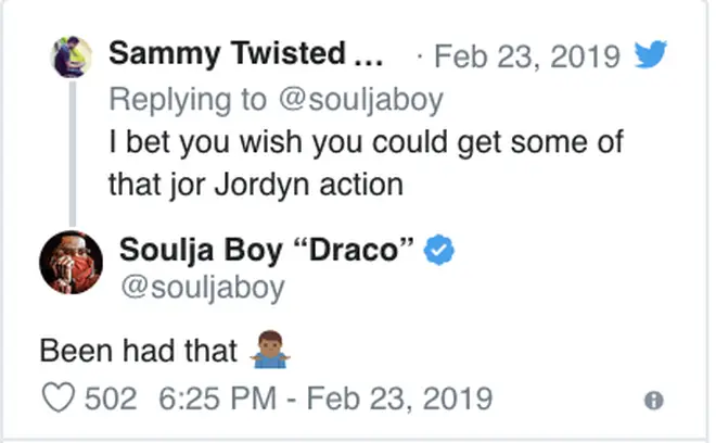 Soulja Boy claims he "been had" Jordyn Woods