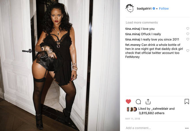 Rihanna posts saucy photo in her lingerie promoting Savage Fenty