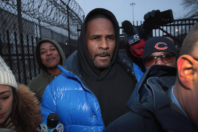 R Kelly picks up mystery woman in van minutes after release from jail