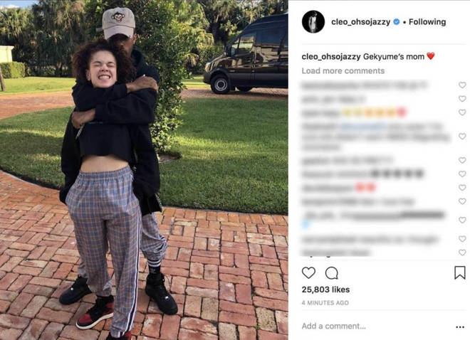 Jenesis Sanchez and XXXTentacion pose together on her Instagram