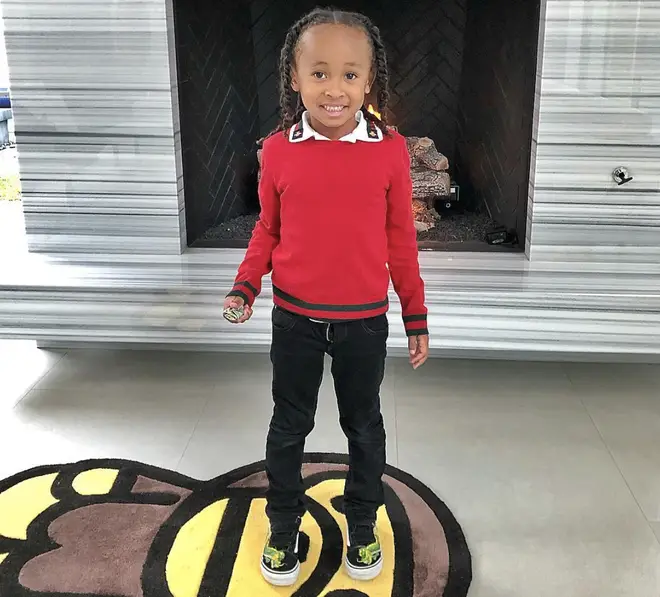 King Cairo poses for a Instagram photo showing off his adorable smile