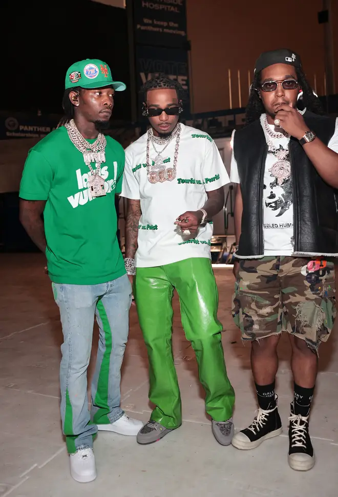 Quavo, Offset and Takeoff formed the rap trio Migos.