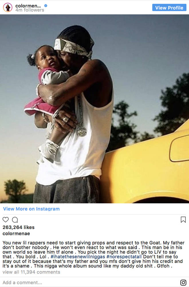 Reginae Carter defends her father against Kodak Black and goes in on him amid Instagram rant