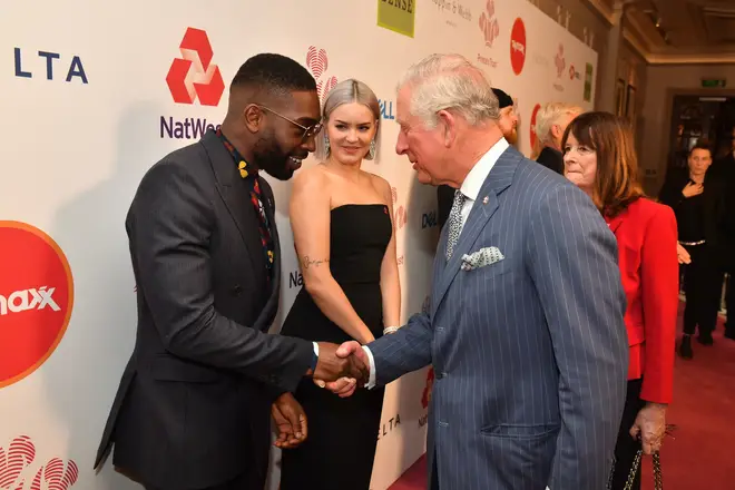 Tinie Tempah was attending a Prince's Trust event when he showed off his newborn daughter.