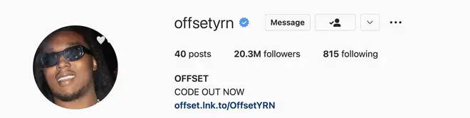 Offset changed his profile picture to that of Takeoff