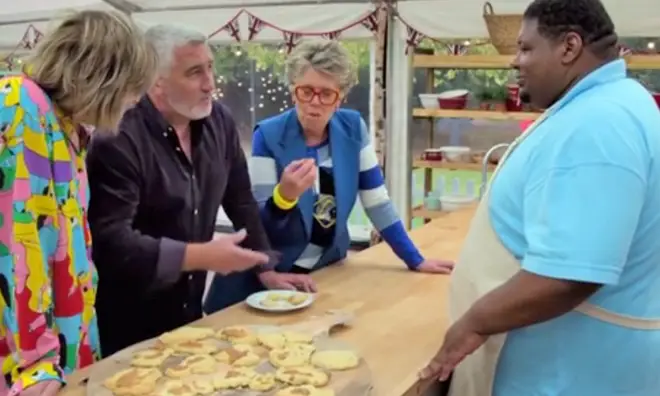 Big Narstie's GBBO biscuits went down a treat with Prue Leith