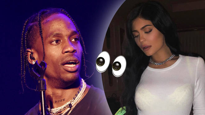 Travis Scott dispelled the relationship rumours with one simple emoji.