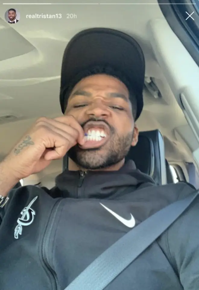 Tristan Thompson shows he's unbothered by the cheating scandal jamming out to a song with a cryptic message
