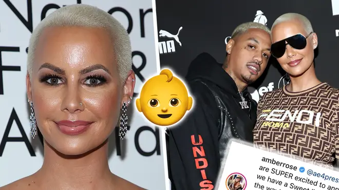 Amber Rose Announces She's Pregnant With Alexander 'AE' Edward's Child