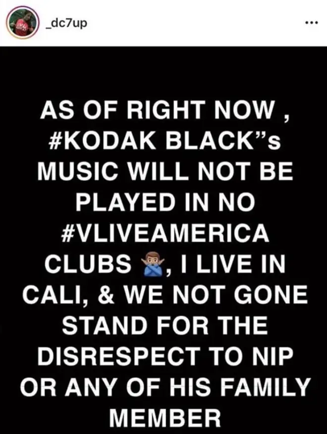 Kodak Black's music will no longer be played at popular club V Live