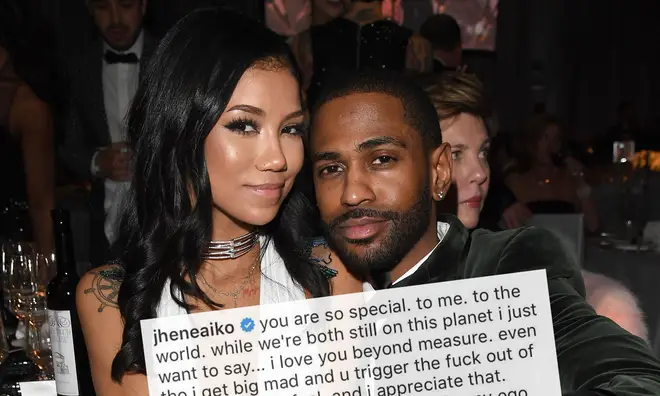 Jhene Aiko declared her love for Big Sean on his social media.