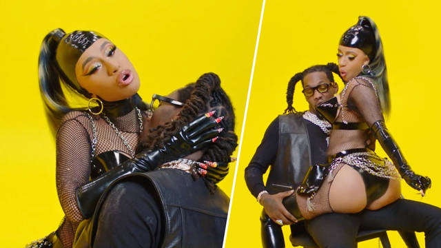 Cardi and Offset turn up the heat in their new 'Clout' video.