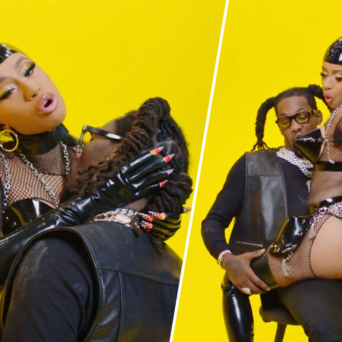 Cardi and Offset turn up the heat in their new 'Clout' video.