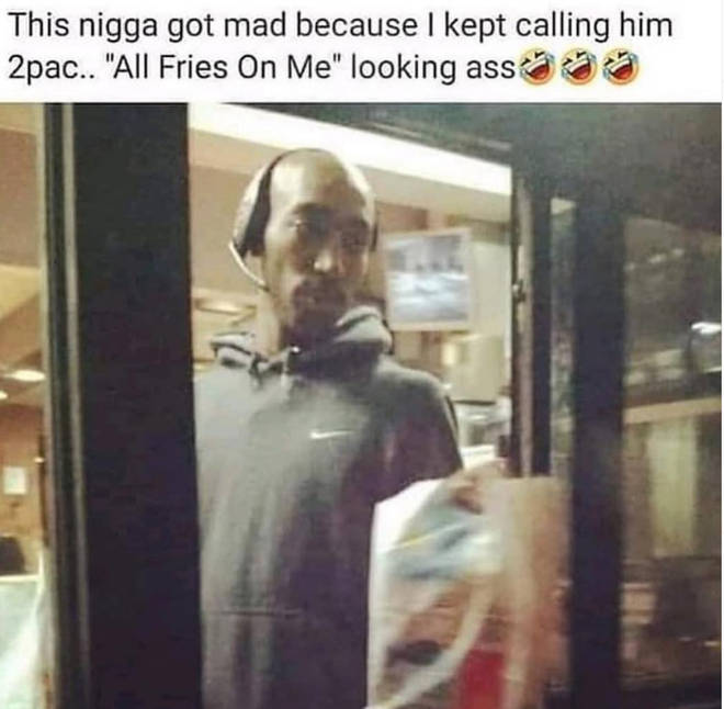 Snoop Dogg posts hilarious Tupac fast food meme