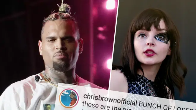 Chris Brown hit back at Chvrches after they slammed his abusive past.