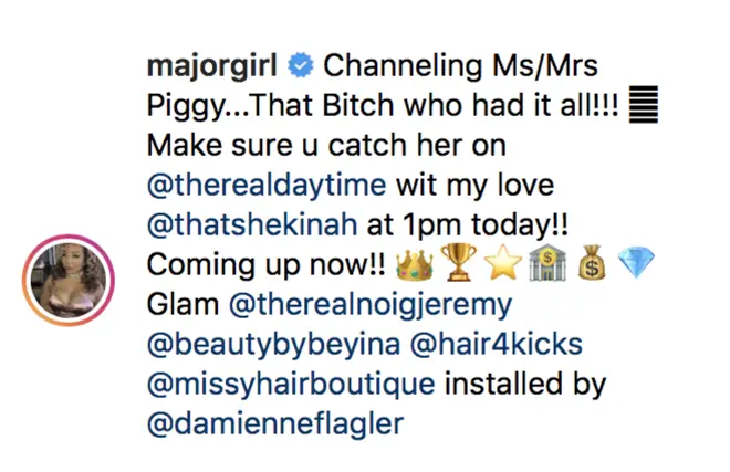 Harris referenced Kodak's 'Piggy' lyric about her.