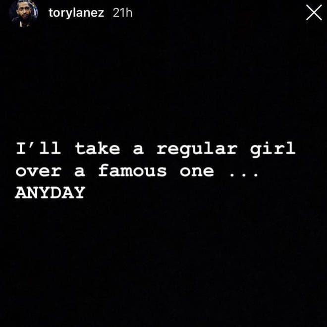 The singer expressed his preference on Instagram stories.