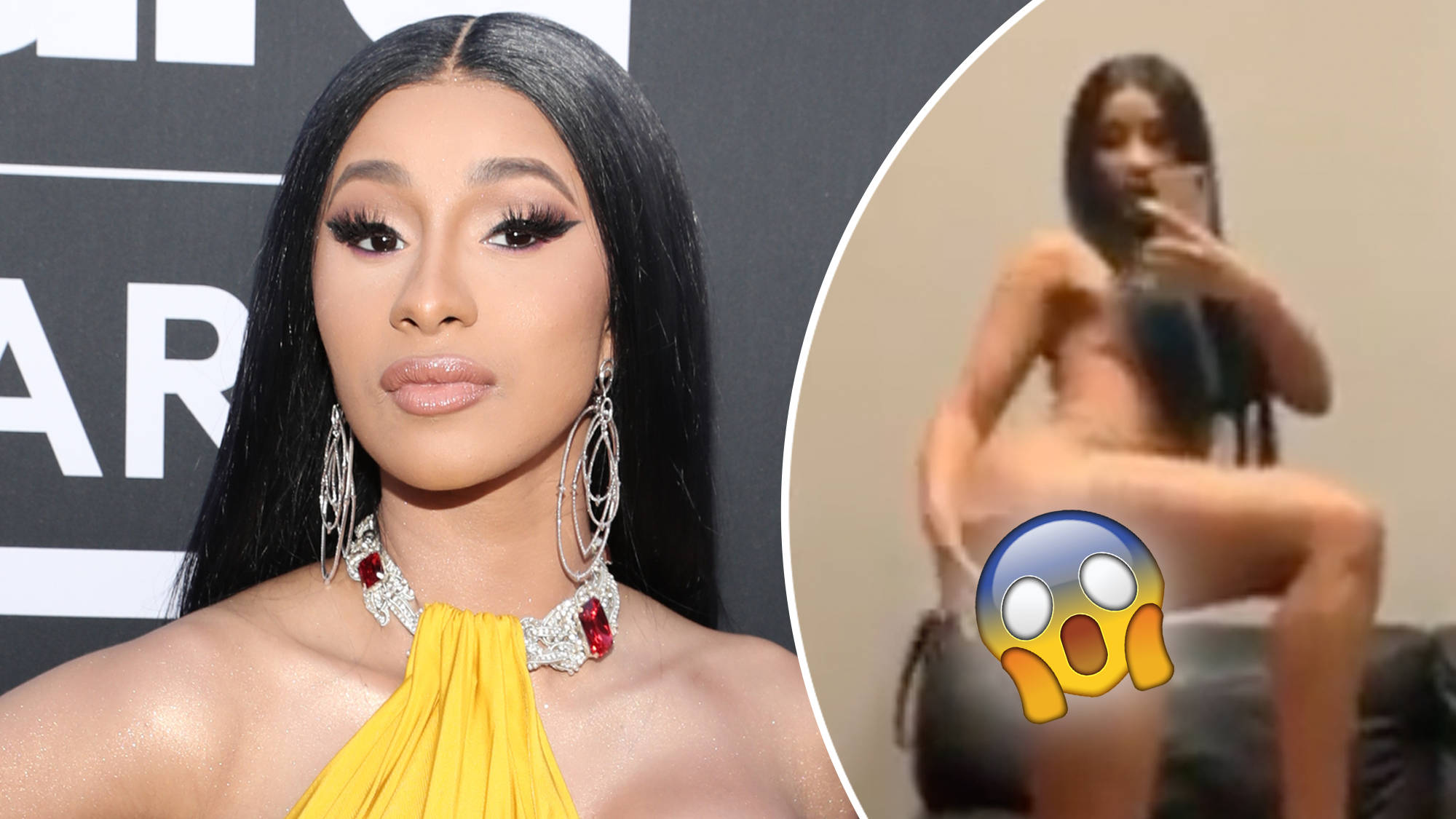 Cardi b topless video