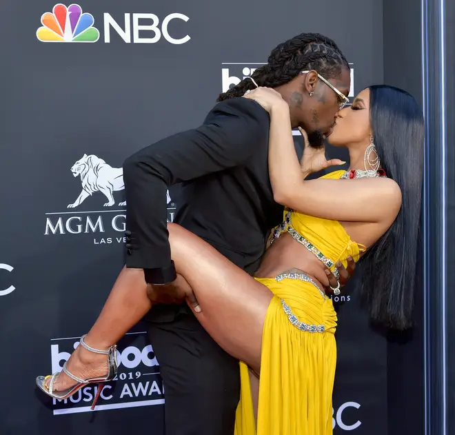 Cardi B and Offset put on a loved-up display at the Billboard Music Awards.