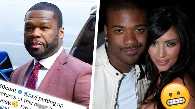 50 Cent Just Roasted Ray J With A Savage Joke About Kim Kardashian