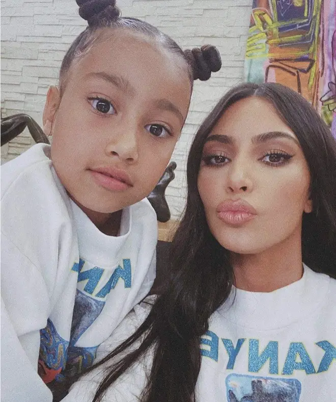 Kim and daughter North.