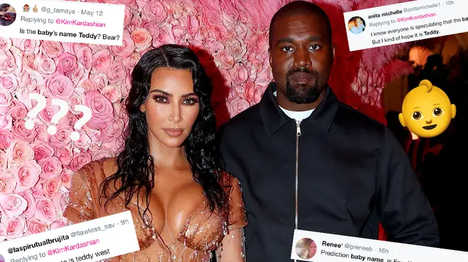 Kanye West & Kim Kardashian Fans Are Convinced The Couple Are Teasing Baby Name Through Emojis