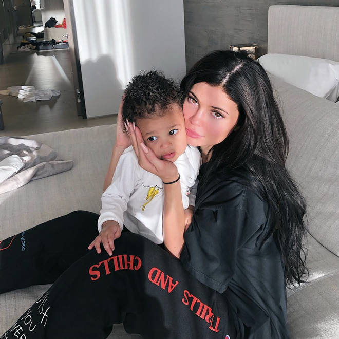 Kylie shares 15-month-old baby daughter Stormi with her boyfriend, rapper Travis Scott.