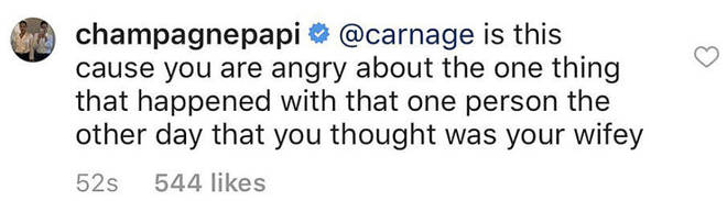 Drake claps back at DJ Carnage with major shade
