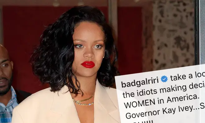 Rihanna slammed Alabama's female governor Kay Ivey for signing the anti-abortion law.