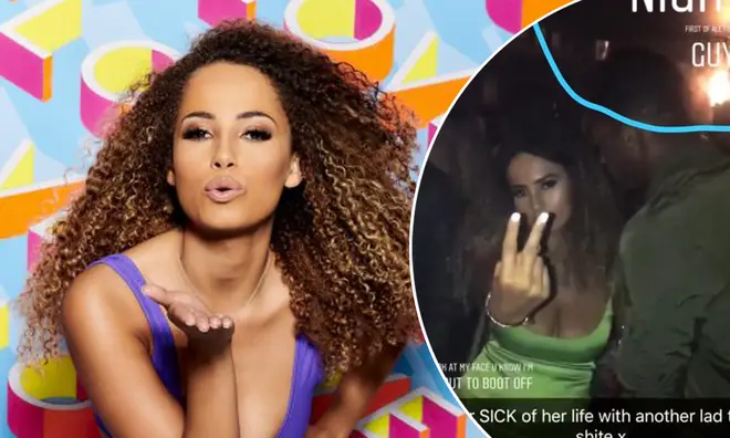 Amber Gill appeared to claim she "doesn&squot;t like black guys" in an Instagram story she posted.