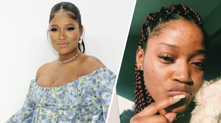 Pregnant Keke Palmer claps back at trolls who said she "looked ugly without makeup"